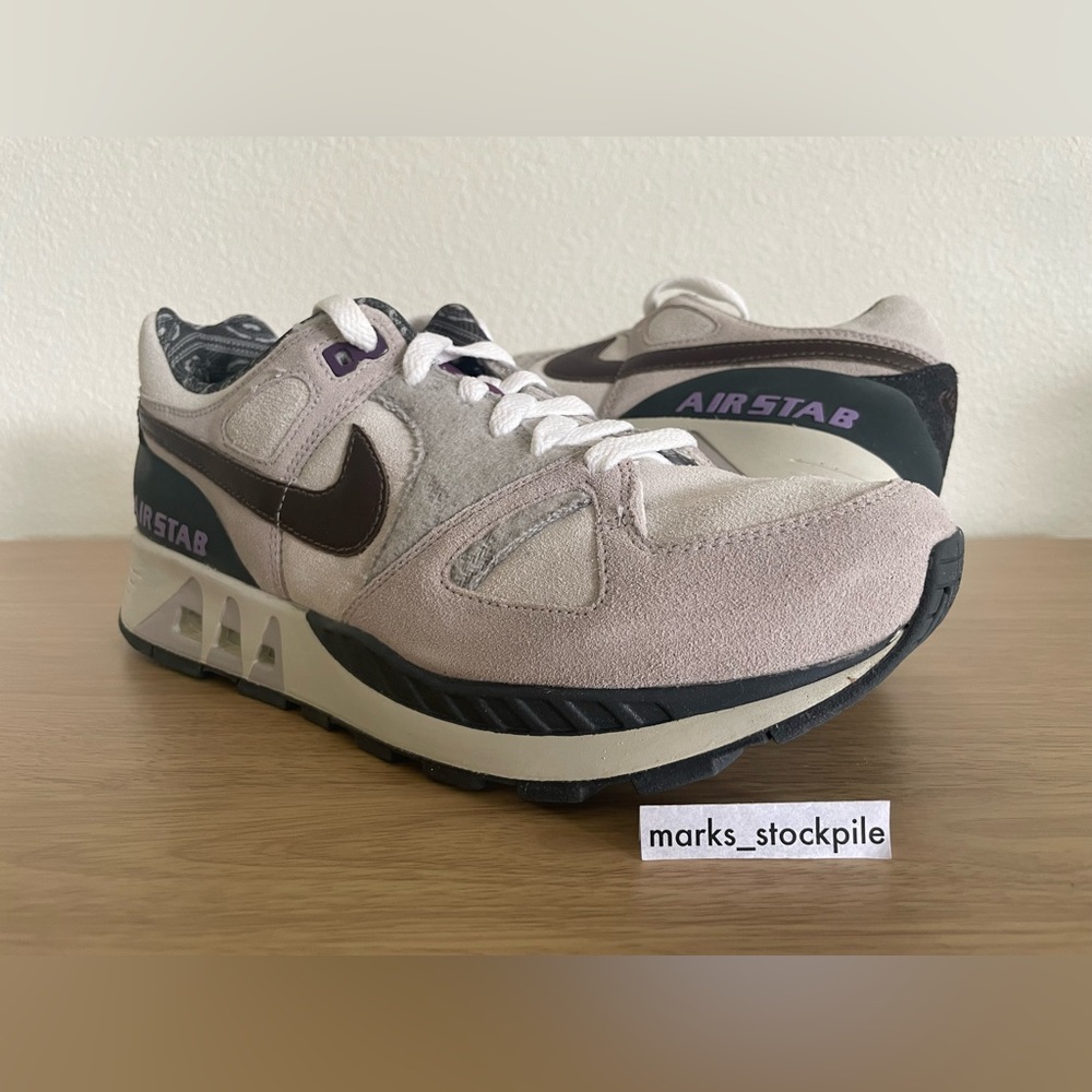 2006 Nike Air Stab Premium Neutral Grey Pearl Nordic Pack 313717-027 Sz 10.5